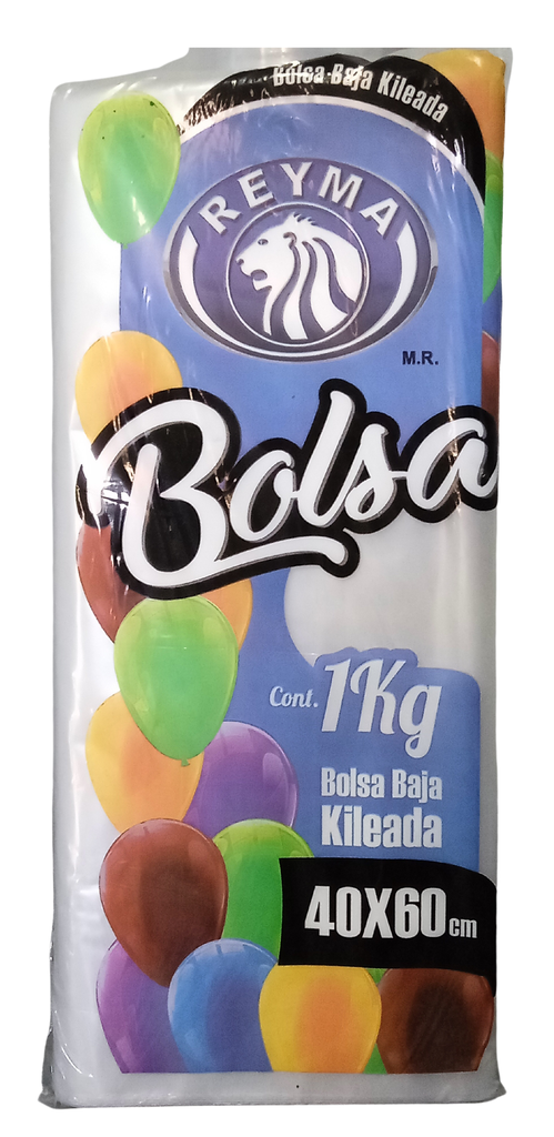 [BBCK4060-R7BM4S2] BOLSA BAJA CORTADA KILEADA TRANSPARENTE 40 X 60 1KG