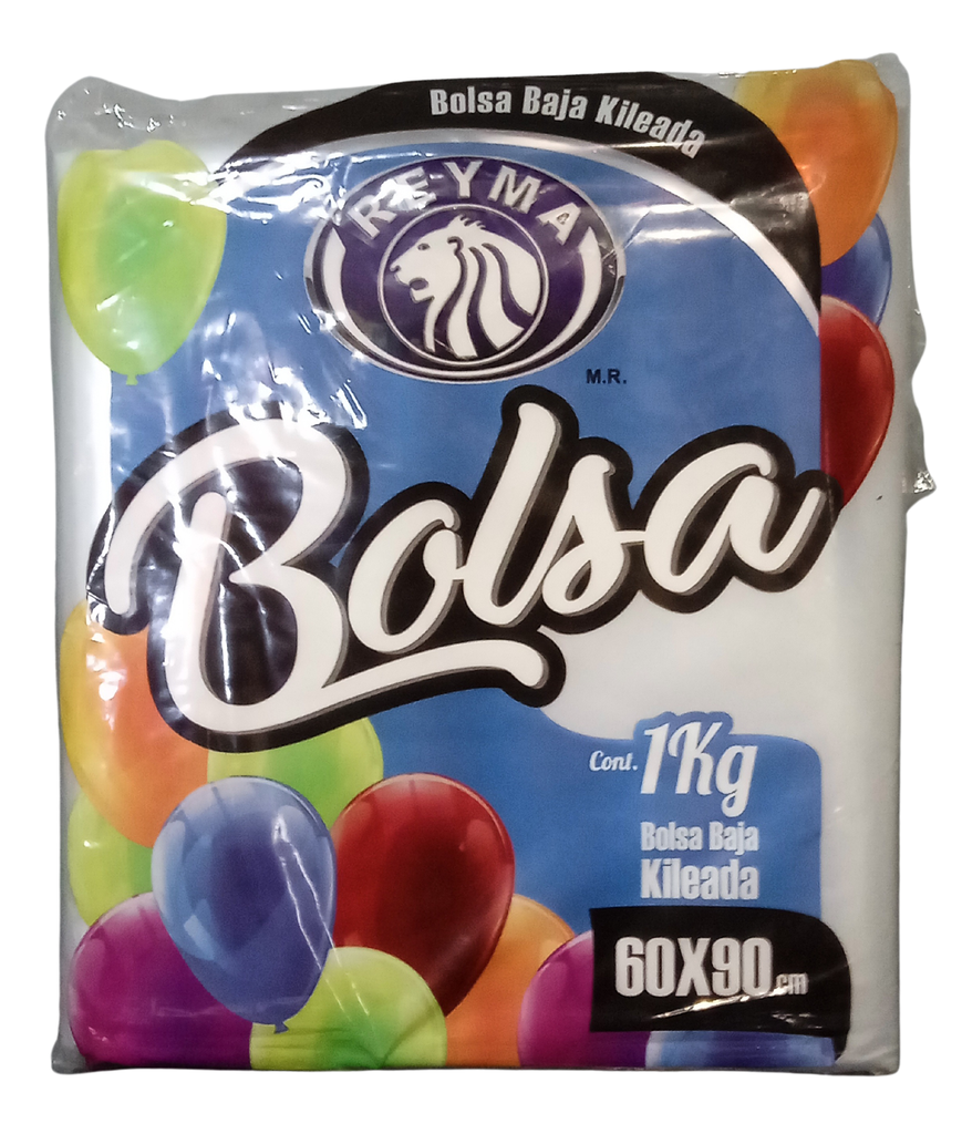 [BBCK6090-R7BM4S2] BOLSA BAJA CORTADA KILEADA TRANSPARENTE 60 X 90 1KG