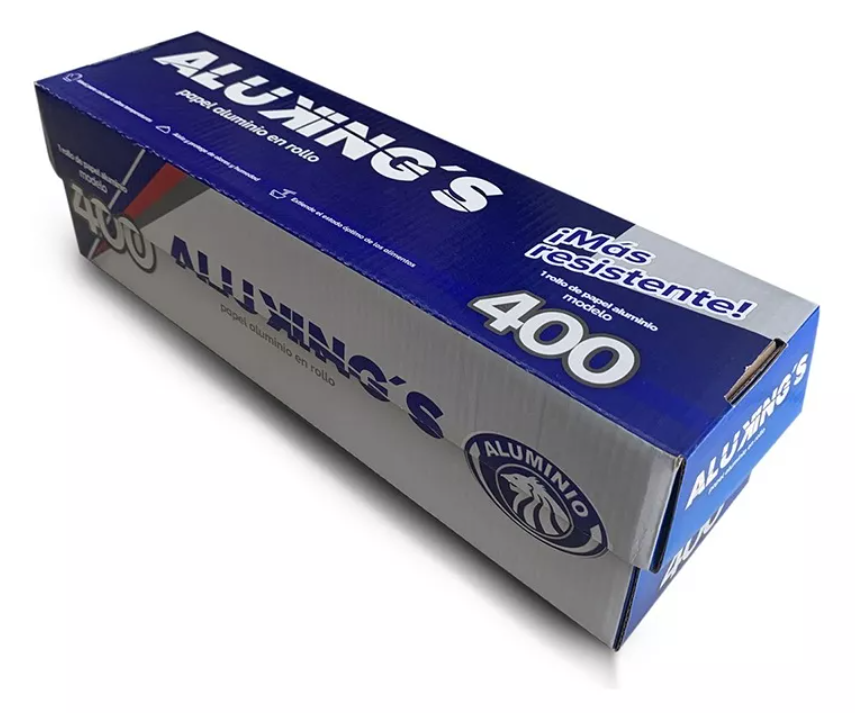 [ALKMOD400-R4M2S1] ROLLO DE PAPEL ALUMINIO MODELO 400 ALUKING´S 1 PIEZA