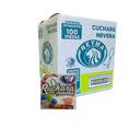 [CCN100BC CAJA-R1M1S2] CUCHARA NEVERA 20 PQ/100 PZ BLANCO 