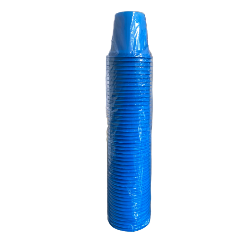 [VPS5A-R7M3S2] VASO POLIESTIRENO NO 5 AZUL REYMA 1 PAQ / 50 PZAS