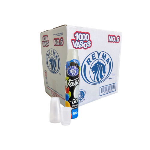 [VP6 CAJA] [VP6 CAJA-R6M2S3] VASO POLIPRO NO 6 REYMA 20 PAQ / 50 PZAS