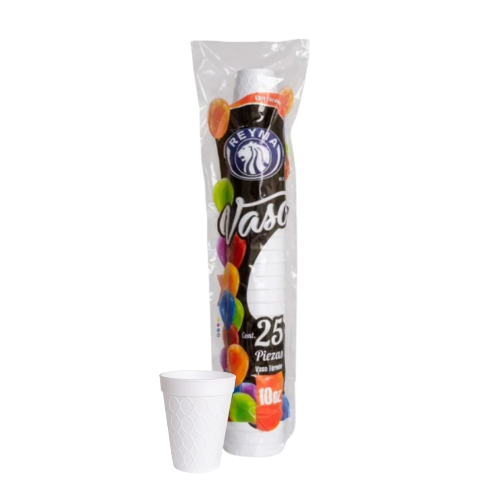 [VT10-R7DM3S3] VASO TERMICO NO 10 REYMA 1 PAQ / 25 PZAS