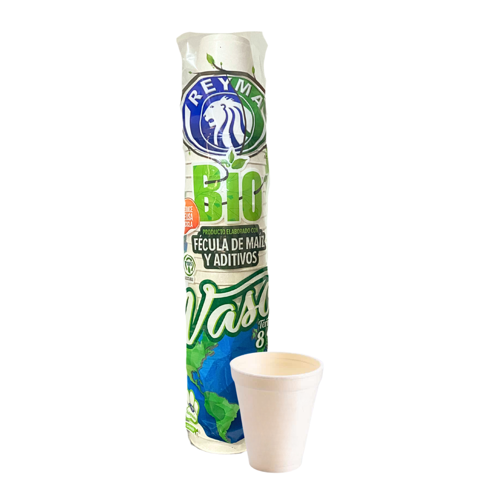 [VT8BIO-R5BM4S1] VASO TERMICO BIODEGRADABLE NO 8 REYMA 1 PAQ/25 PZAS