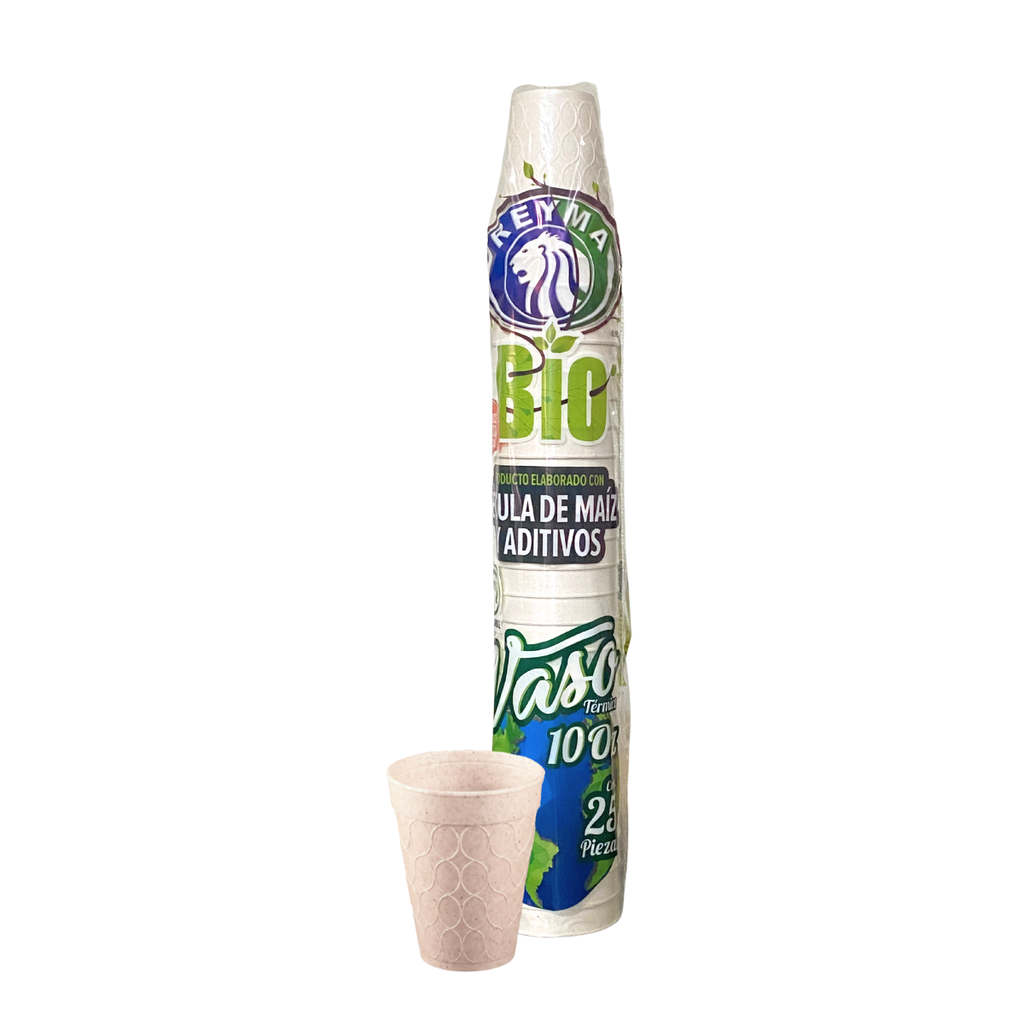 [VT10BIO-R6M3S2] VASO TERMICO BIODEGRADABLE NO 10 REYMA 1 PAQ/25 PZAS