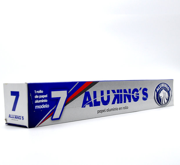 [ALKMOD007-R1M7S2] ROLLO DE PAPEL ALUMINIO MODELO 7 ALUKING´S 4.2 METROS DE LARGO / 30 CM DE ANCHO / ESPESOR 11 MICRAS 1 PIEZA