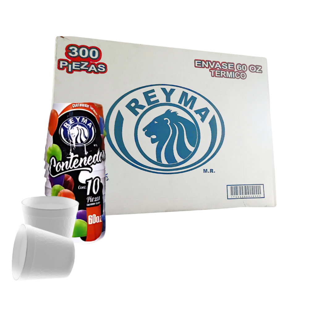 [VT60 CAJA-R5BM3S1] VASO TERMICO NO 60 REYMA 30 PAQ / 10 PZAS