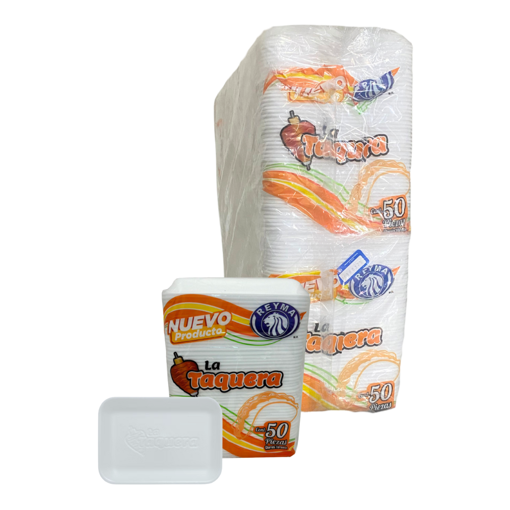 [CHLTQ COLCHON-R7AM1S2] CHAROLA TERMICA LA TAQUERA 10 PAQ/50 PZAS