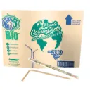 [POCESCO22BIO CAJA-R1M3S2] POPOTE BIODEGRADABLE CAJA ESTUCHADO CORRUGADO 22 CM 4 CJS/500 PZAS