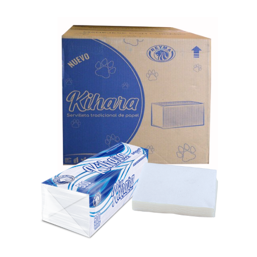 [DS500I12P01C012 CAJA-R7BM4] SERVILLETA DOMESTICA KIHARA 500 PZAS C/EMP IND 1 CAJA/12 PAQ