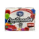 [CN9X9L4P-R7AM3S3] CONTENEDOR TERMICO 9X9 LISO REYMA 1 PAQ/50 PZAS