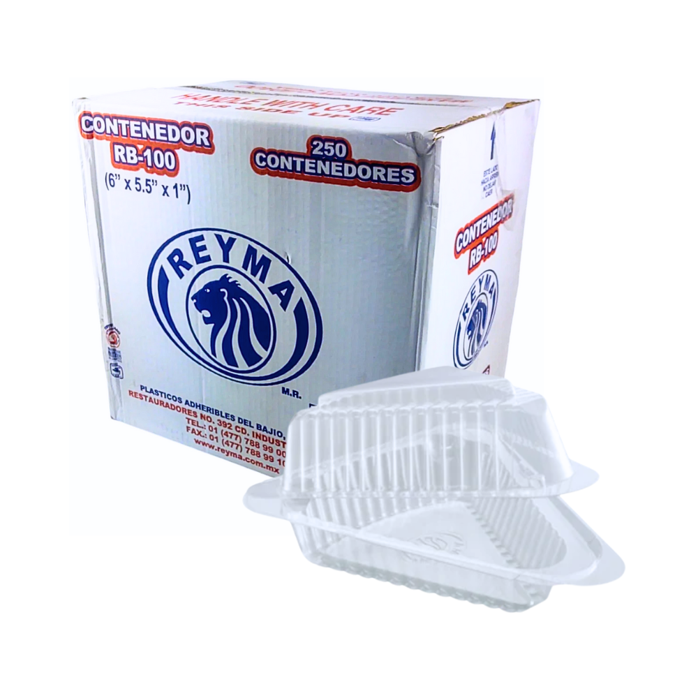 [RB100 CAJA-R7DM3S2] CONTENEDOR POLIESTIRENO RB-100 REYMA 1 PAQ / 250 PZAS