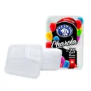[PT9D-R2M2S0] CHAROLA TERMICA 9D 3 DIVISIONES REYMA 1 PAQ/25 PZAS