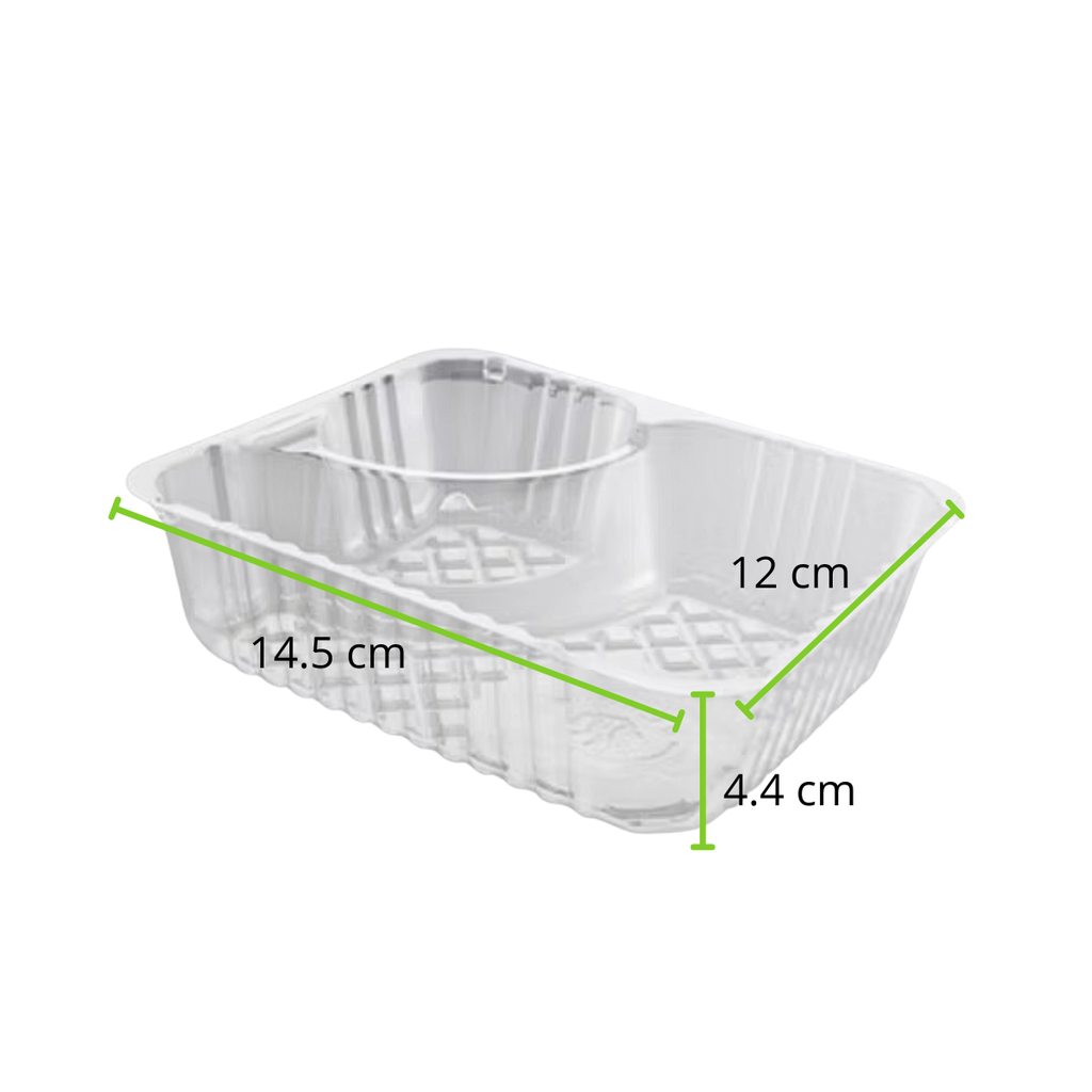 [R2-R0M0S0] CONTENEDOR POLIESTIRENO R-2 REYMA 1 PAQ / 25 PZAS