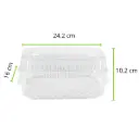 [RB130-R0M0S0] CONTENEDOR POLIESTIRENO RB-130 REYMA 1 PAQ / 25 PZAS 