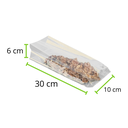 [BPF10+6X30C30-R1M4S2] BOLSA POLIPROPILENO FUELLE 10+6X30 CALIBRE 30 PAQUETE 50 PZAS