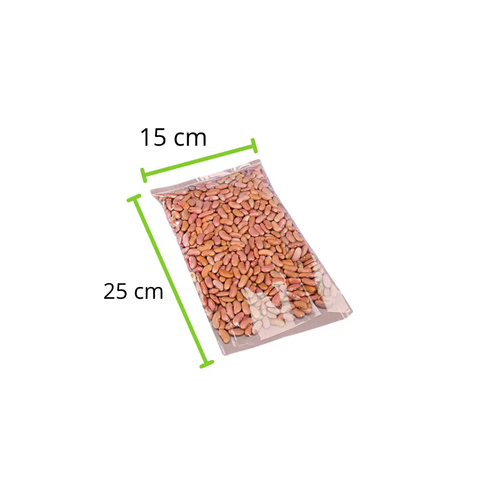 [BPL1525C30] BOLSA POLIPROPILENO LISA 15X25 CALIBRE 30 PAQUETE 100 PZAS