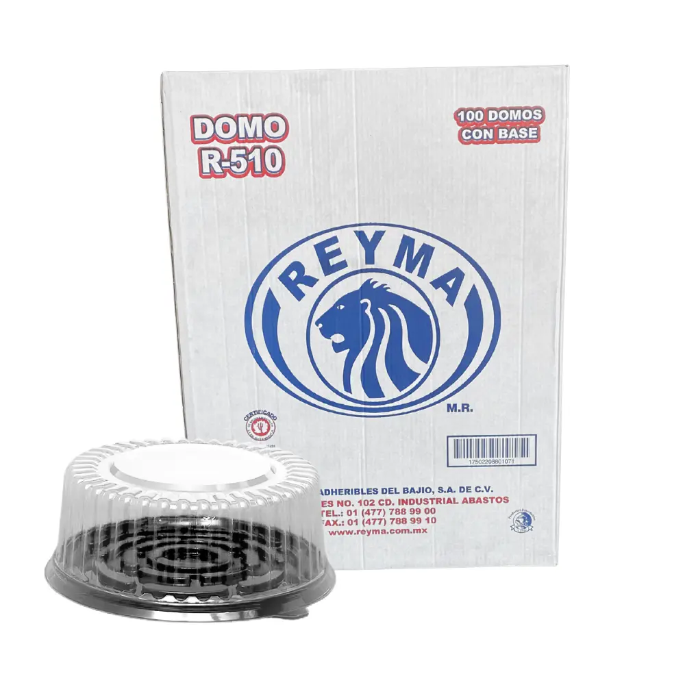 [R510BN CAJA-R7CM5] CONTENEDOR POLIESTIRENO R-510 REYMA CON BASE NEGRA 2 PAQ/50 PZAS