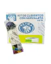 [CKGSNE CAJA-R1M4S0] KIT DE CUBIERTOS GRANDE NEGRO (CCG, CTG, CCH) Y SERVILLETA, 100 PAQ