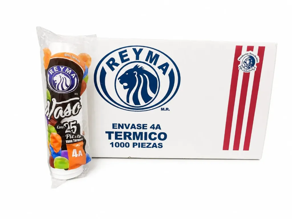 [VT4A CAJA] [VT4A CAJA-R5AM1S1] VASO TERMICO NO 4A REYMA 40 PAQ / 25 PZAS  