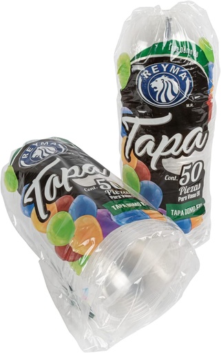 [TPDEU-R5M4S1] TAPA DOMO P/LINEA EU REYMA 1 PAQ/50 PZAS