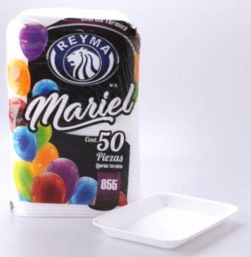 [CH855MA-R2M2S2] CHAROLA TERMICA 855 MARIEL 1 PAQ/50 PZAS