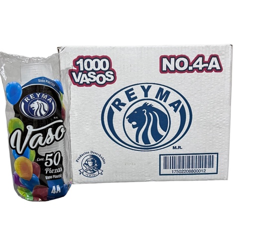 [VP4A CAJA-R6M1S2] VASO POLIPRO NO 4 ANCHO REYMA 20 PAQ / 50 PZAS