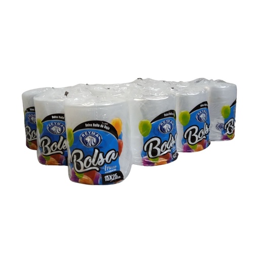 [BBR1525 BLT-R3M2S2] BOLSA BAJA ROLLO 15 X 25 1BLT-12 ROLLOS
