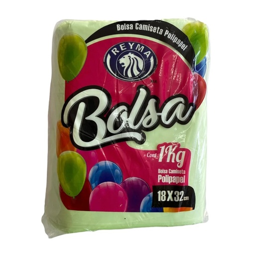 [BAFK1832-R3M4S1] BOLSA ALTA FUELLE CAMISETA POLIPAPEL KILEADA 18 X 32 1KG