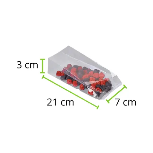 [BPF7+3X21C30-R1M5S1] BOLSA POLIPROPILENO FUELLE 7+3X21 CALIBRE 30 PAQUETE 50 PZAS