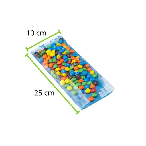 [BPL1025C30-R1M4S1] BOLSA POLIPROPILENO LISA 10X25 CALIBRE 30 PAQUETE 100 PZAS